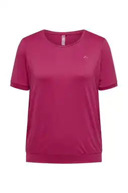 Wehkamp ONLY PLAY CURVY Plus Size sportshirt ONPCARMEN roze aanbieding