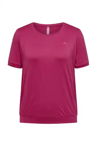 Wehkamp ONLY PLAY CURVY Plus Size sportshirt ONPCARMEN roze aanbieding