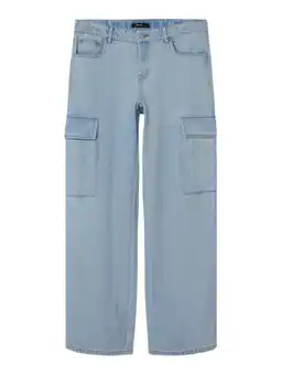 Wehkamp LMTD wide leg jeans NLFTARTIZZA light blue denim aanbieding