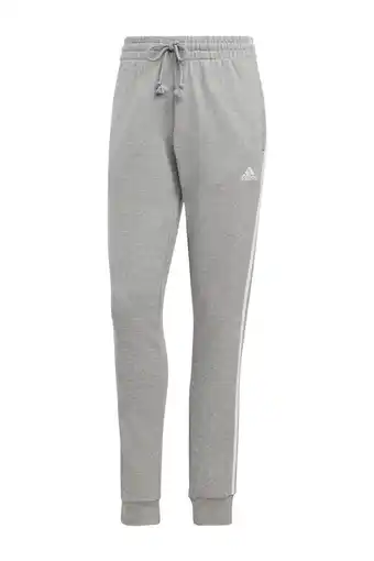 Wehkamp adidas Sportswear joggingbroek grijs melange/wit aanbieding