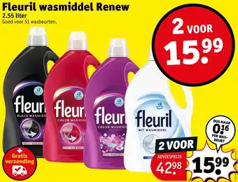 Kruidvat Fleuril wasmiddel Renew aanbieding