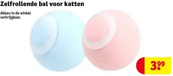 Kruidvat Zelfrollende bal voor katten aanbieding