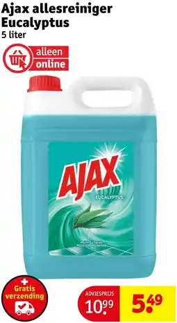 Kruidvat Ajax allesreiniger Eucalyptus aanbieding