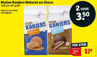 Kruidvat Kleine Kanjers Naturel en Choco aanbieding