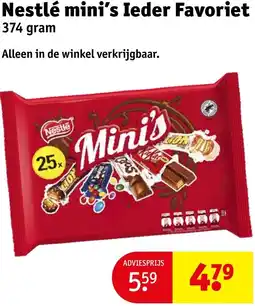 Kruidvat Nestlé mini's Ieder Favoriet aanbieding