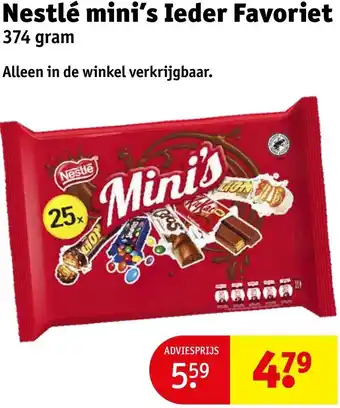 Kruidvat Nestlé mini's Ieder Favoriet aanbieding