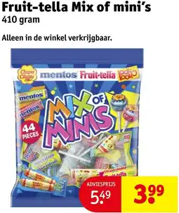 Kruidvat Fruit-tella Mix of mini's aanbieding