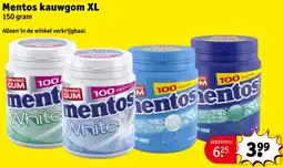 Kruidvat Mentos kauwgom XL aanbieding