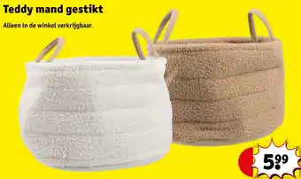 Kruidvat Teddy mand gestikt aanbieding