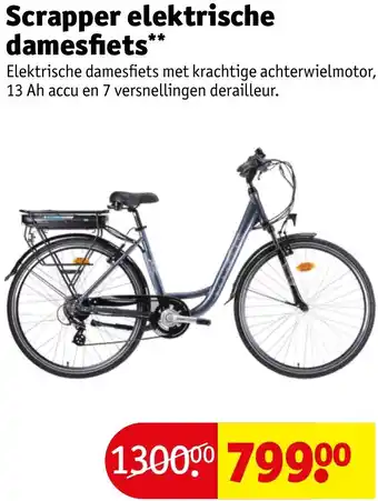 Kruidvat Scrapper elektrische damesfiets aanbieding