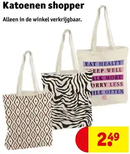 Kruidvat Katoenen shopper aanbieding