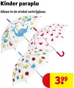 Kruidvat Kinder paraplu aanbieding