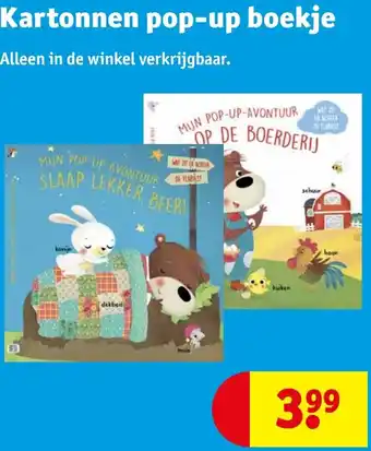 Kruidvat Kartonnen pop-up boekje aanbieding