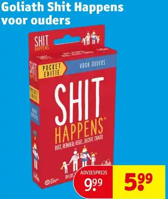 Kruidvat Goliath Shit Happens voor ouders aanbieding