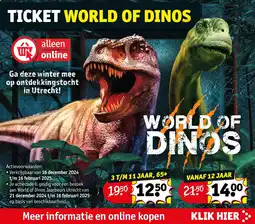 Kruidvat Ticket world of dinos aanbieding