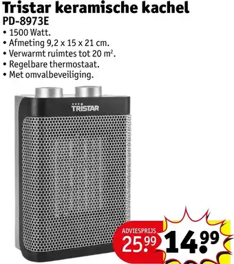 Kruidvat Tristar keramische kachel PD-8973E aanbieding