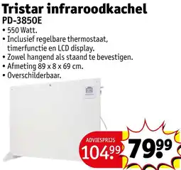 Kruidvat Tristar infraroodkachel PD-3850E aanbieding