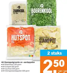 Albert Heijn AH Stamppotgroente en aardappelen aanbieding