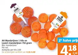 Albert Heijn AH Mandarijnen en Leanri mandarijnen aanbieding