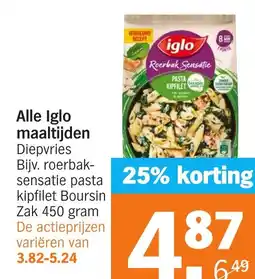 Albert Heijn Alle Iglo maaltijden aanbieding