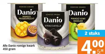 Albert Heijn Alle Danio romige kwark aanbieding