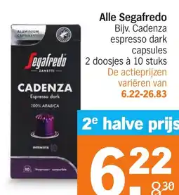 Albert Heijn Alle Segafredo aanbieding