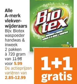 Albert Heijn Alle A-merk vlekverwijderaars aanbieding