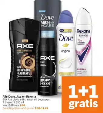 Albert Heijn Alle Dove, Axe en Rexona aanbieding