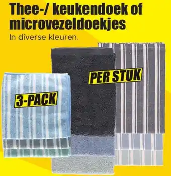 Dirk Thee-/keukendoek of microvezeldoekjes aanbieding