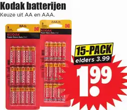 Dirk Kodak batterijen aanbieding