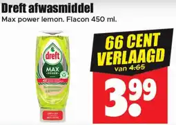 Dirk Dreft afwasmiddel aanbieding