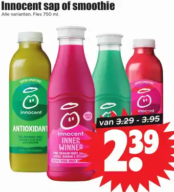 Dirk Innocent sap of smoothie aanbieding