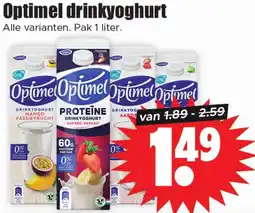 Dirk Optimel drinkyoghurt aanbieding