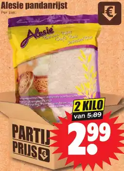 Dirk Alesie pandanrijst aanbieding