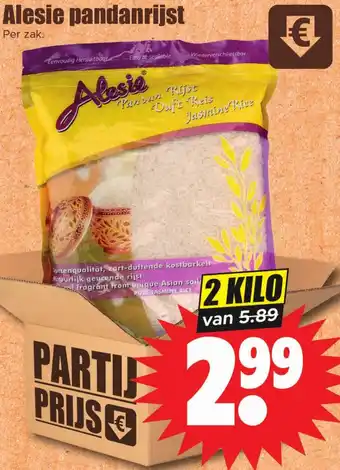 Dirk Alesie pandanrijst aanbieding