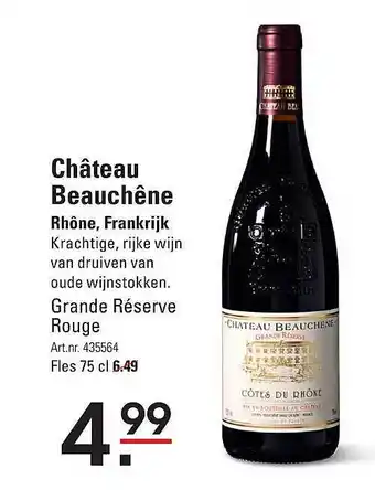 Sligro Chateau Beauchene 75 cl aanbieding