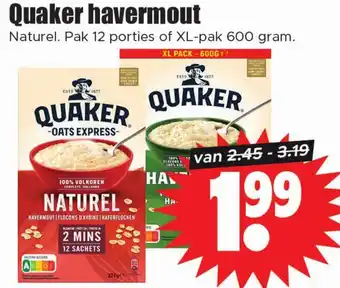 Dirk Quaker havermout aanbieding