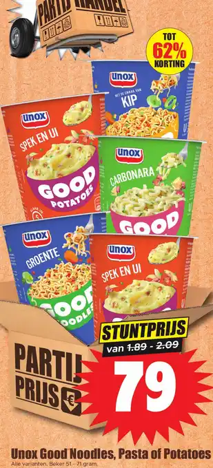 Dirk Unox Good Noodles, Pasta of Potatoes aanbieding