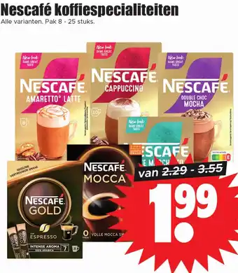 Dirk Nescafé koffiespecialiteiten aanbieding