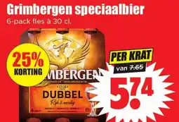 Dirk Grimbergen speciaalbier dubbel aanbieding