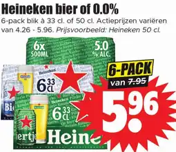 Dirk Heineken bier of 0.0% aanbieding