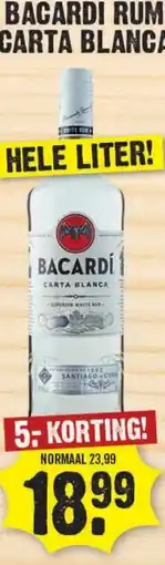 Dirk Bacardí Rum Carta Blanca aanbieding