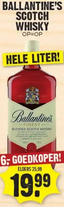 Dirk Ballantine's Scotch  Whisky aanbieding