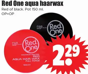 Dirk Red One aqua haarwax aanbieding