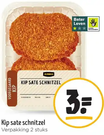 Jumbo Kip sate schnitzel aanbieding