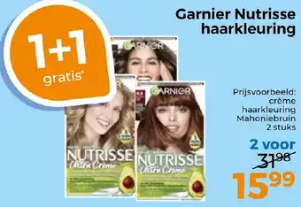 Trekpleister Garnier Nutrisse haarkleuring aanbieding