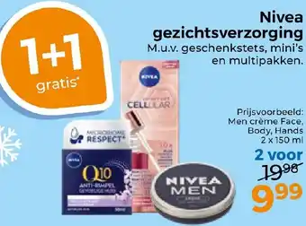 Trekpleister Nivea gezichtsverzorging aanbieding