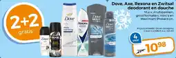 Trekpleister Dove, Axe, Rexona en Zwitsal deodorant en douche aanbieding