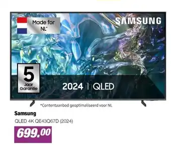 EP Beerepoot QLED 4K QE43Q67D (2024) aanbieding