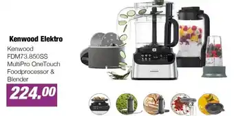 EP Beerepoot Kenwood FDM73.850SS MultiPro OneTouch Foodprocessor & Blender aanbieding